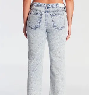 PacSun Jordyn Low-Rise Straight Jeans Light Indigo Acid Wash thumbnail 2