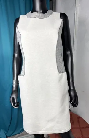 IC by Connie K womens dress‎ size M sleeveless colorblock sheath made in USA thumbnail 1