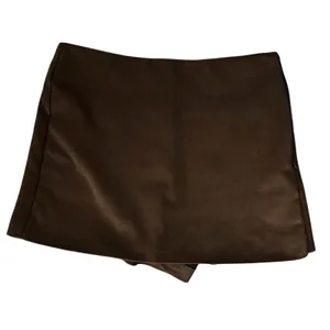 Zara 5030/511/730 Faux Suede Brown Mini Skort Side Zip S EUC thumbnail 7