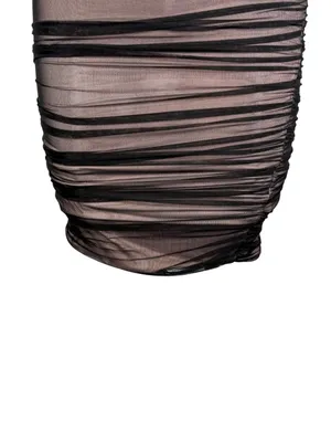 House of CB Leonela Ruched Mesh Skirt Size Small thumbnail 7