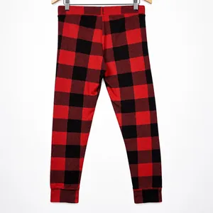 PINK Victoria's Secret Sleep Set Waffle Knit Women M Red Black Buffalo Plaid thumbnail 11