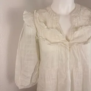 Cleobella Elliot ivory organic cotton mini dress thumbnail 4