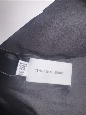 NEW Significant Other Nadia black satin dress sz 12 thumbnail 9