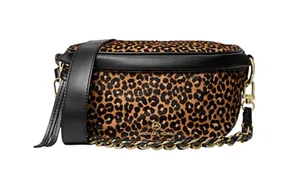 NWT Slater Extra-Small Leopard Print Calf Hair Sling Pack thumbnail 1