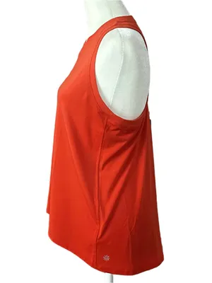 Athleta Ease In Tank Workout Racerback Relaxed Fit Tank Top Orange Size Small thumbnail 6