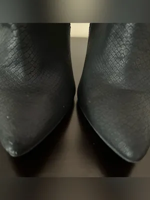 BP Black Pointed Stiletto Ankle Booties- Sleek Textured Design thumbnail 13
