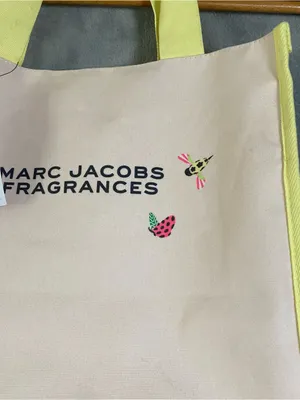 Marc Jacobs Fragrances‎ Pink and Yellow Canvas Tote Bag limited edition thumbnail 4