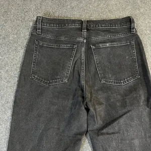 Abercrombie & Fitch High Rise‎ Skinny Jeans Black Front Seam Slit Hem 28 6L thumbnail 10