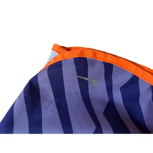 Nike Dri-FIT Tempo Running Shorts Purple Zebra Print Orange Trim Women's M thumbnail 6