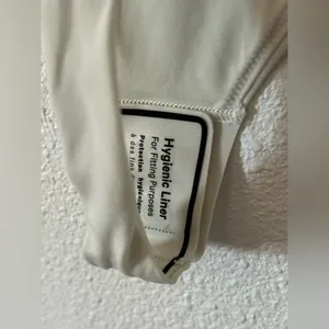 Lululemon Wundermost Nulu Square-Neck Sleeveless Bodysuit in bone sz M nwt thumbnail 12