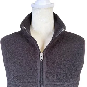 GAP zip up sleeveless mock neck black stretchy vest with pockets women's XS thumbnail 6