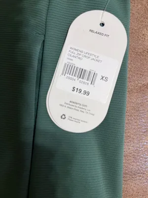 BCG Women's Full Zip Hooded Jacket Pockets Green Relaxed Fit XS Training Green thumbnail 6