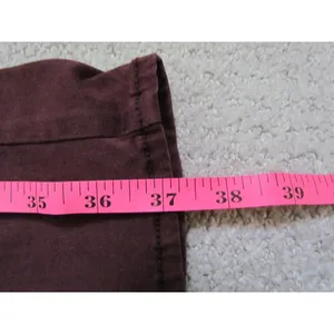 American Eagle Super Stretch Pants 12 Burgundy Skinny Maroon Slim‎ Fit 61607 thumbnail 6