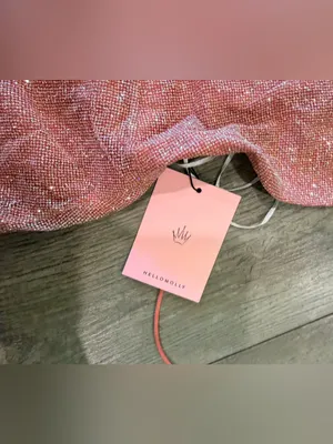 Hello Molly Glitter Pink Strapless Mini Dress thumbnail 8