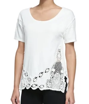 Free People Crochet scoop neck the stone t-shirt thumbnail 1