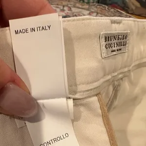 Brunello Cucinelli Womens Tan Embellished Pockets Chinos Size 4 thumbnail 6