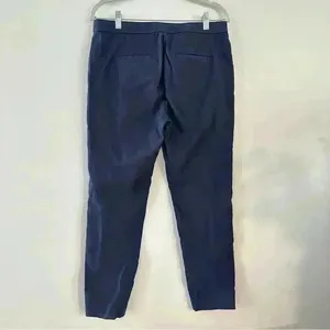 J Crew Womens Size 8 Dark Blue Casual Dress Pants Straight‎ Leg Stretch thumbnail 4
