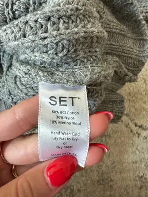 Set Active chunky rib knit sweater  thumbnail 3
