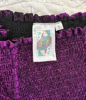 Queen of Sparkle Purple Swing Shorts thumbnail 2