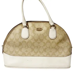 Coach F33904 Signature Cora Dome Satchel‎ Handbag Purse Shoulder Bag thumbnail 1