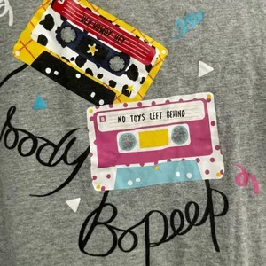 Disney Pixar UT Toy Story Woody Bo Peep Casette Tape t-shirt Small thumbnail 3