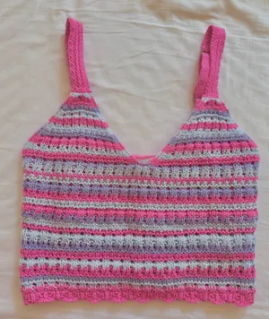 Hollister Crochet Tank Top Pink thumbnail 2
