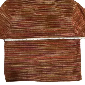 Vintage TanTrums Striped Chenille Jacket S Boho Art To Wear Textured Boxy 90s thumbnail 7