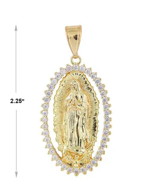 Gold Plated Guadalupe Pendant thumbnail 3