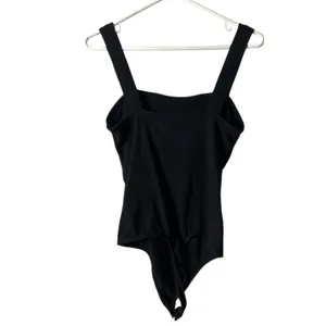 American Eagle Outfitters Women’s Wide Strap Black Bodysuit Sz L thumbnail 7