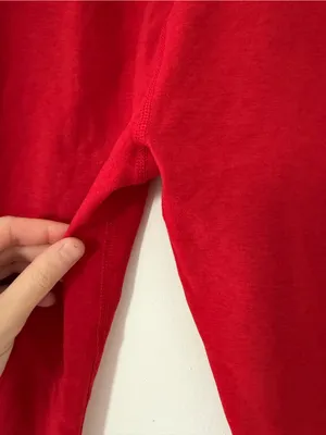 Beyond Yoga Spacedye Caught in the Midi High Waisted Leggings in Holly Red Large thumbnail 12