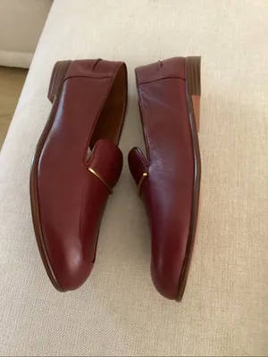 Franco Sarto L-Mirabelle Loafers/Moc Shoes, Bordo Red Leather, Size 10, NWT thumbnail 6