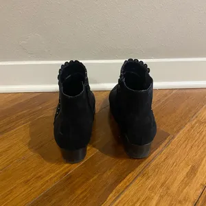 Black Suede Ankle Boots with Studs - LC Lauren Conrad Dear Women Ankle Boots thumbnail 4