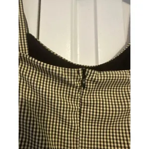 Vintage 90s Delias Black & Cream Gingham Mini Dress With Adjustable Straps Small thumbnail 4