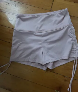Forever 21 pink shorts medium tight tie sides thumbnail 1
