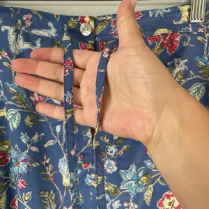 Crazy Horse Vintage Floral Print Maxi Skirt Lightweight Boho Whimsy Blue Size 14 thumbnail 6