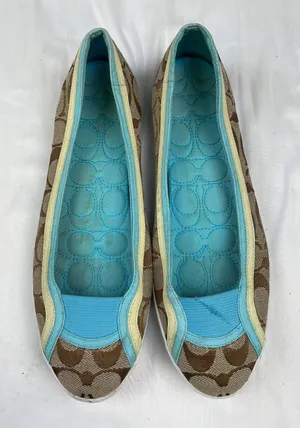 Coach A2165 Women's Blue/Signature Canvas Slip on /Shoes Size 8.5 SKU 4392 thumbnail 1
