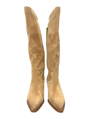 Sam Edelman Woods Knee High Boots Tan Suede Leather Western Boots Size 9 EU 40 thumbnail 4