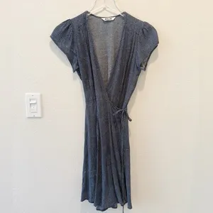 ROLLA’S Dancer Wrap Dress in Navy and White Polka‎ Dot size XS thumbnail 2