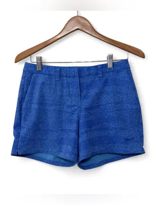 Nike Golf Women’s Dri-Fit Blue Geometric Print Shorts Size 2 thumbnail 2