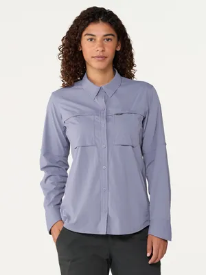 REI Co-op Sahara Long-Sleeve Hiking Button Down Shirt Size Large thumbnail 3