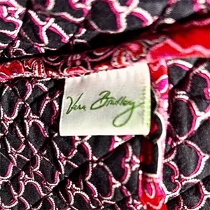 Vera Bradley Frankly Scarlet Red‎ Pink Quilted Messenger Bag Laptop Tote Boho thumbnail 13