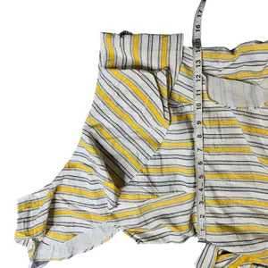 Lulus High Tide Yellow Striped One Shoulder Midi Dress‎ thumbnail 5