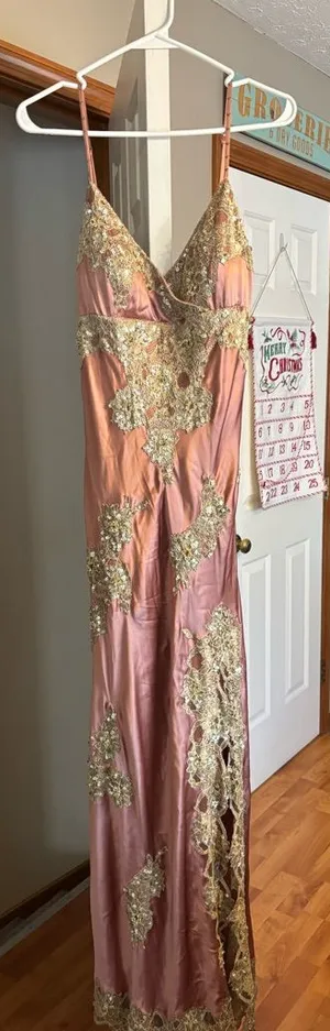 Sue Wong Silk Beaded Maxi Dress thumbnail 1