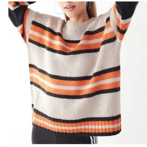 Urban Outfitters Bobby Striped‎ Oversized Boyfriend Sweater Women's Size XS thumbnail 4