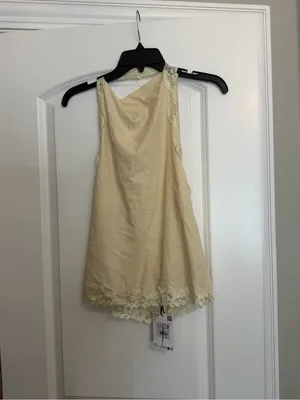 Mango Halter Lace Trim Camisole NWT thumbnail 2