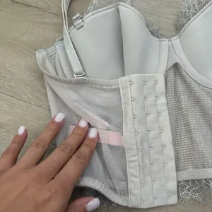 Victoria’s Secret Champagne Shimmer Long Line Bustier Bra 34B NWT thumbnail 9
