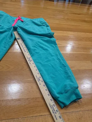 Figs Zamora women’s surgical green scrub bottoms size XlArge petite . thumbnail 6