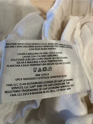 Gap White Linen Blend Pull-On Easy Shorts women’s M thumbnail 6