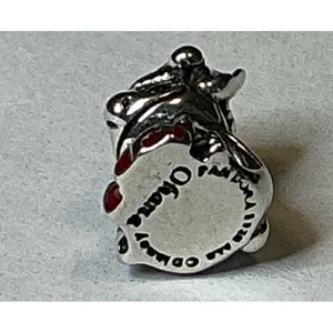 Pandora Disney Stitch Santa Christmas Charm Sterling Silver Red Enamel Ohana thumbnail 9