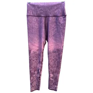 Evolution And Creation Elephant Mandala Floral Whimsical Purple Leggings Size M thumbnail 8